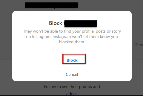 Block confirm