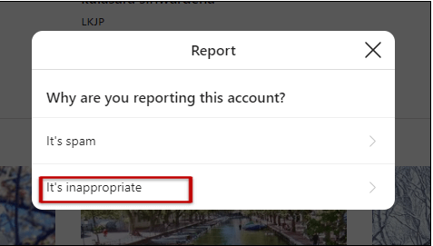 Inappropriate