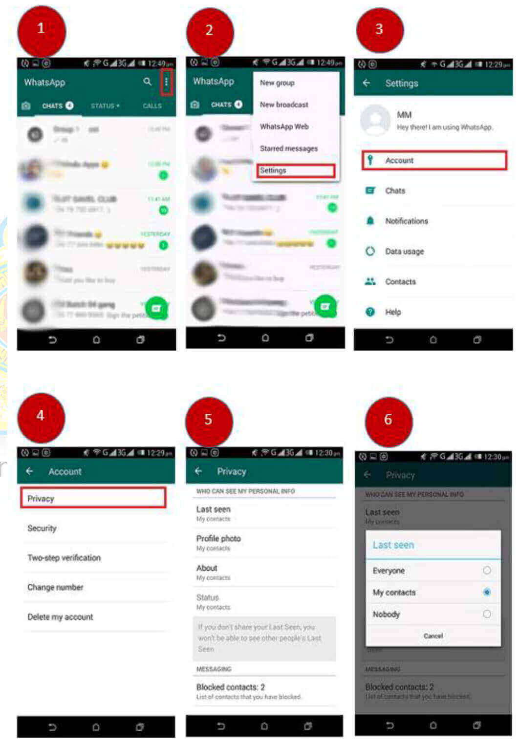 Change WhatsApp number screenshot