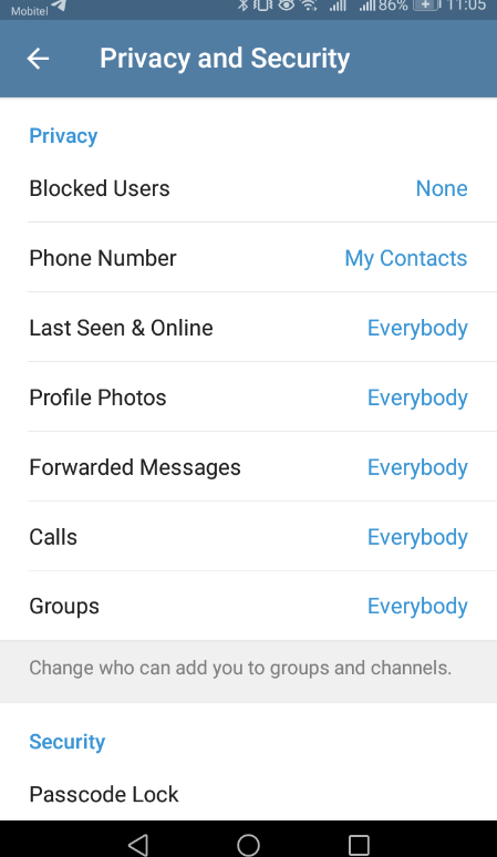 Blocked Users