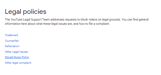Legal report