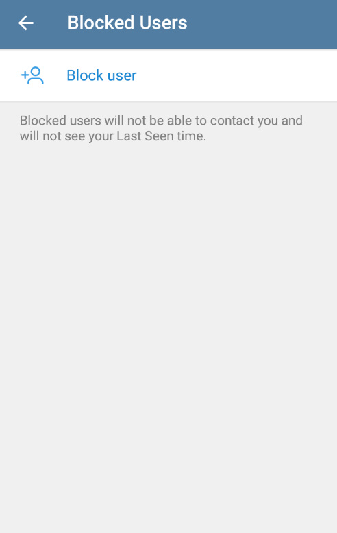 Block User