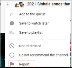Report button