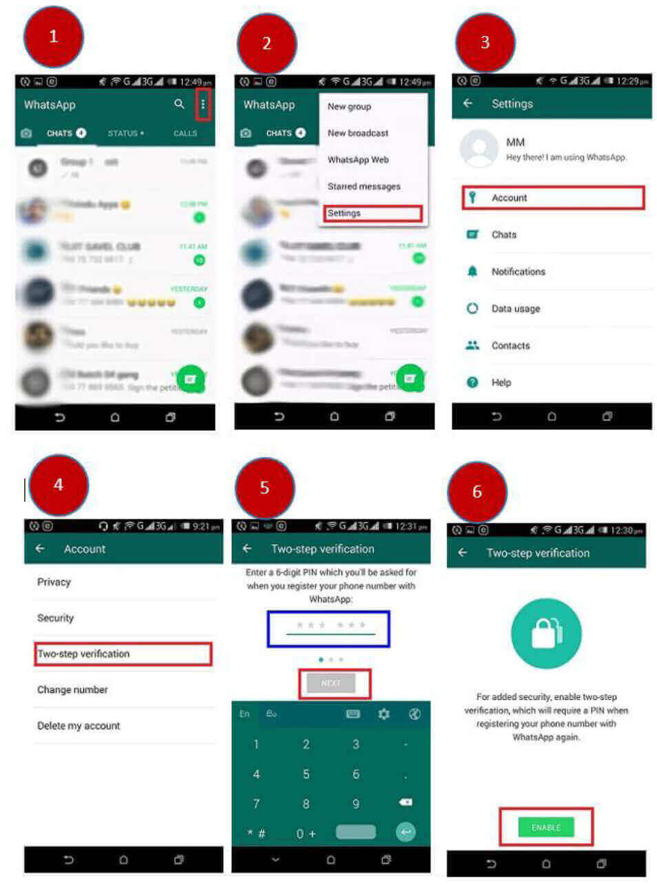 Two-step verification guide